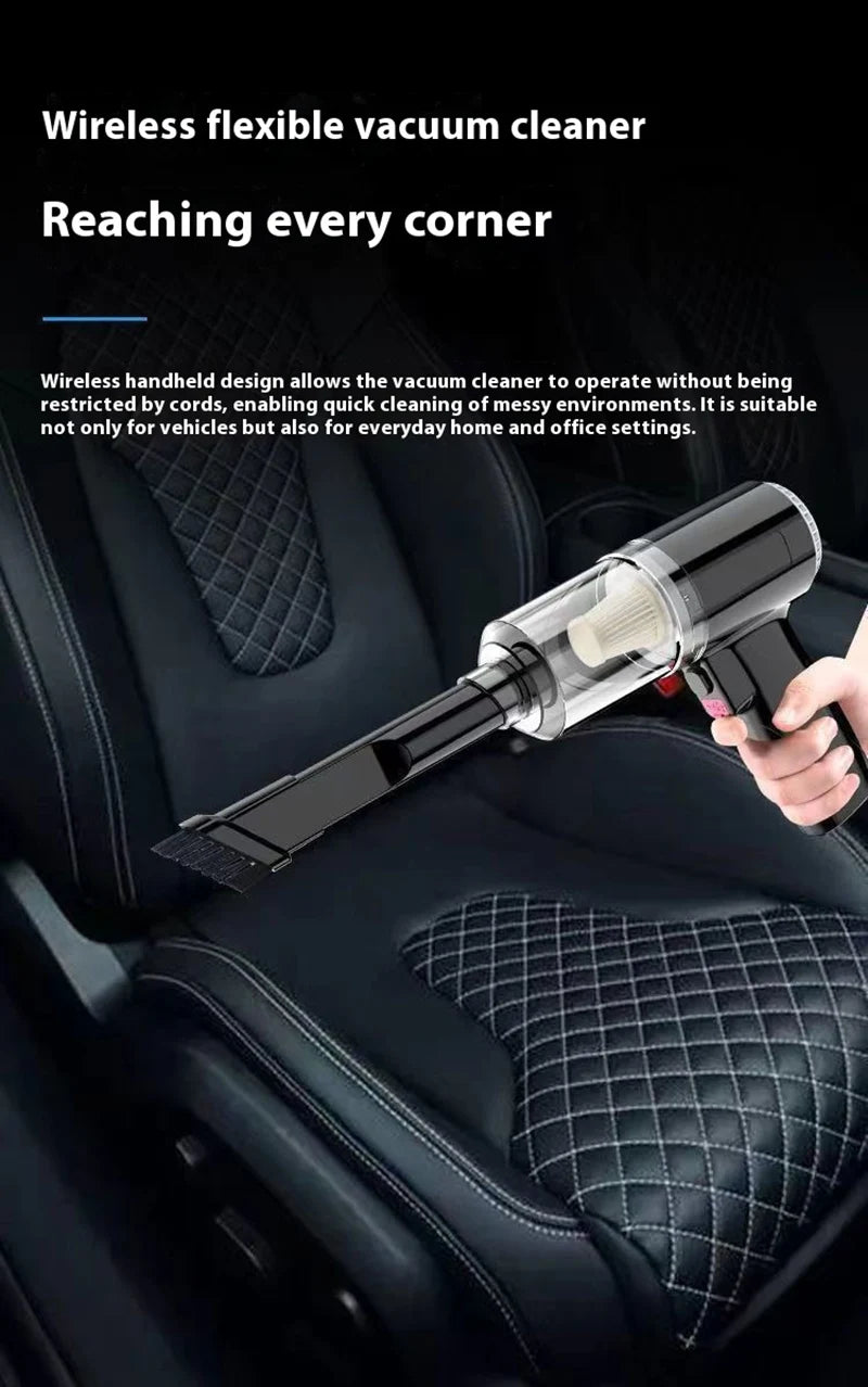 18000PA Car Vacuum Cleaner Mini Portable Duster Handheld Cleaning Machine Home Appliance Powerful Wireless Vacuum Cleaner