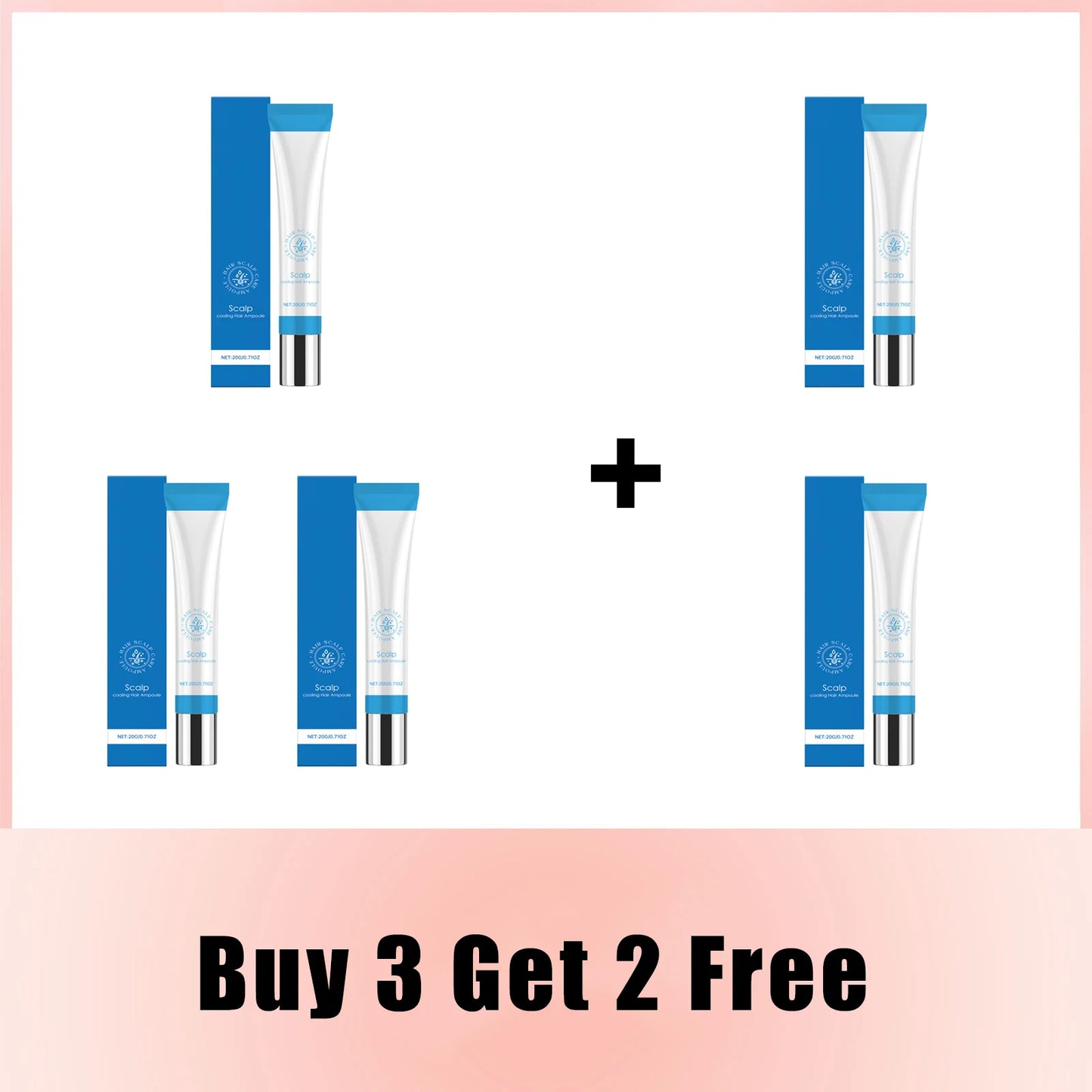 Hair Ampoule Serum Scalpy Hair Growth Serum Roll on for Thicker Refreshing Scalp Treatment Reduces Breakage Hair Care Products