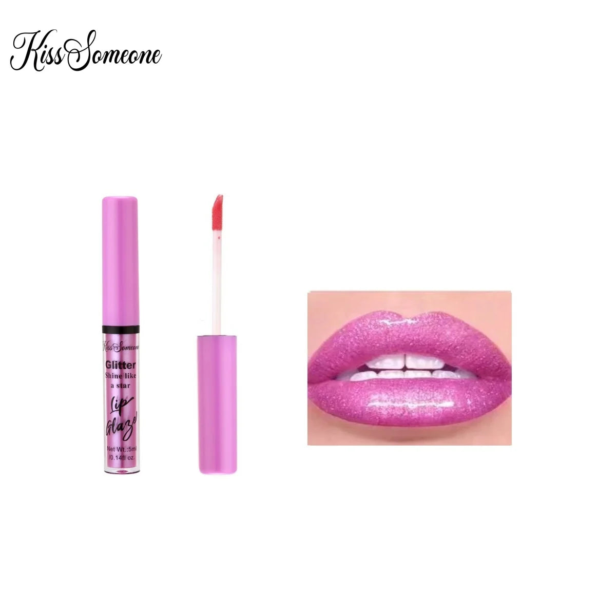 6 sets with shimmering mirror pearl explosion lip gloss lip gloss, lip oil, lip glaze, water gloss, pouting lips, moisturiz
