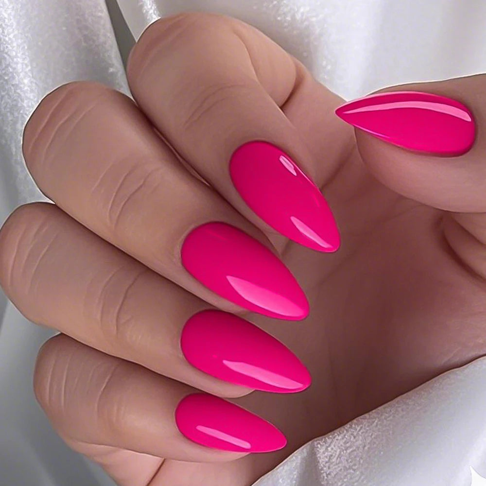 120Pcs/box Medium Length Almond False Nails Natural Nude Color Simple Premium Fake Nail Tips Acrylic Full Cover Press on Nails