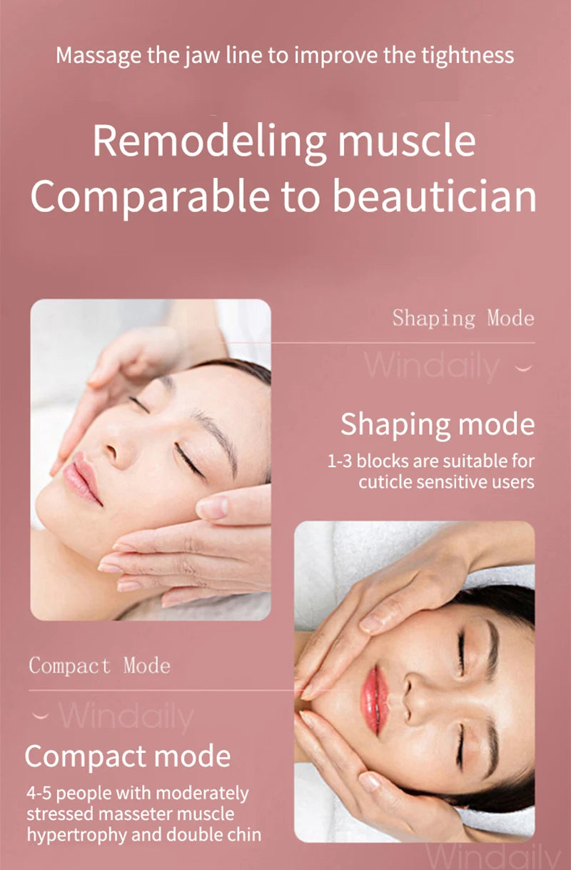 Facial Lifting Device LED Photon Therapy Facial Slimming Vibration Massager Double Chin V Face Shaped Cheek Lift  Belt Machine