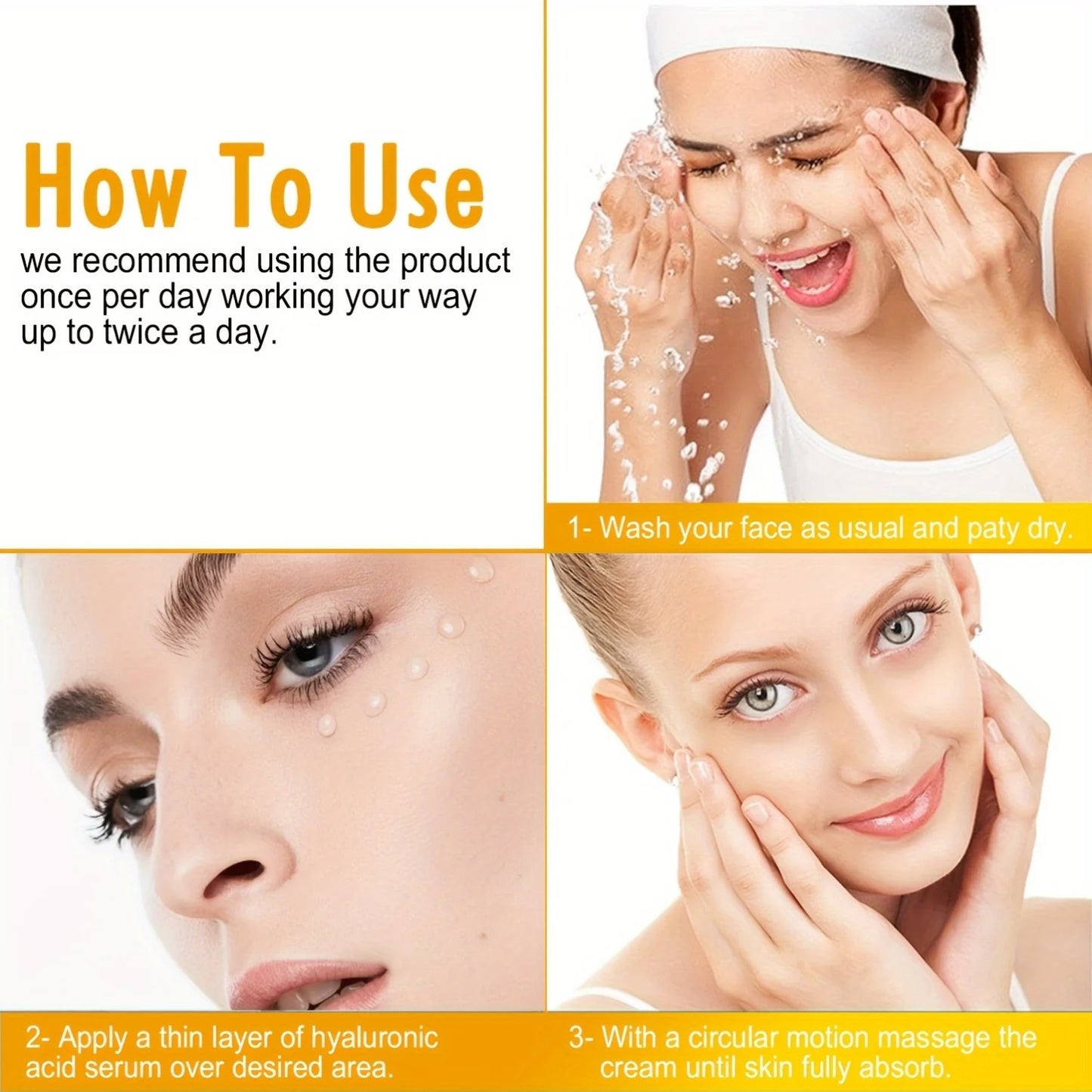 Vitamin C Serum With Ferulic Acid and Hyaluronic Acid - Hydrate & Plump Skin, Restore Radiance, Improve Dull Skin
