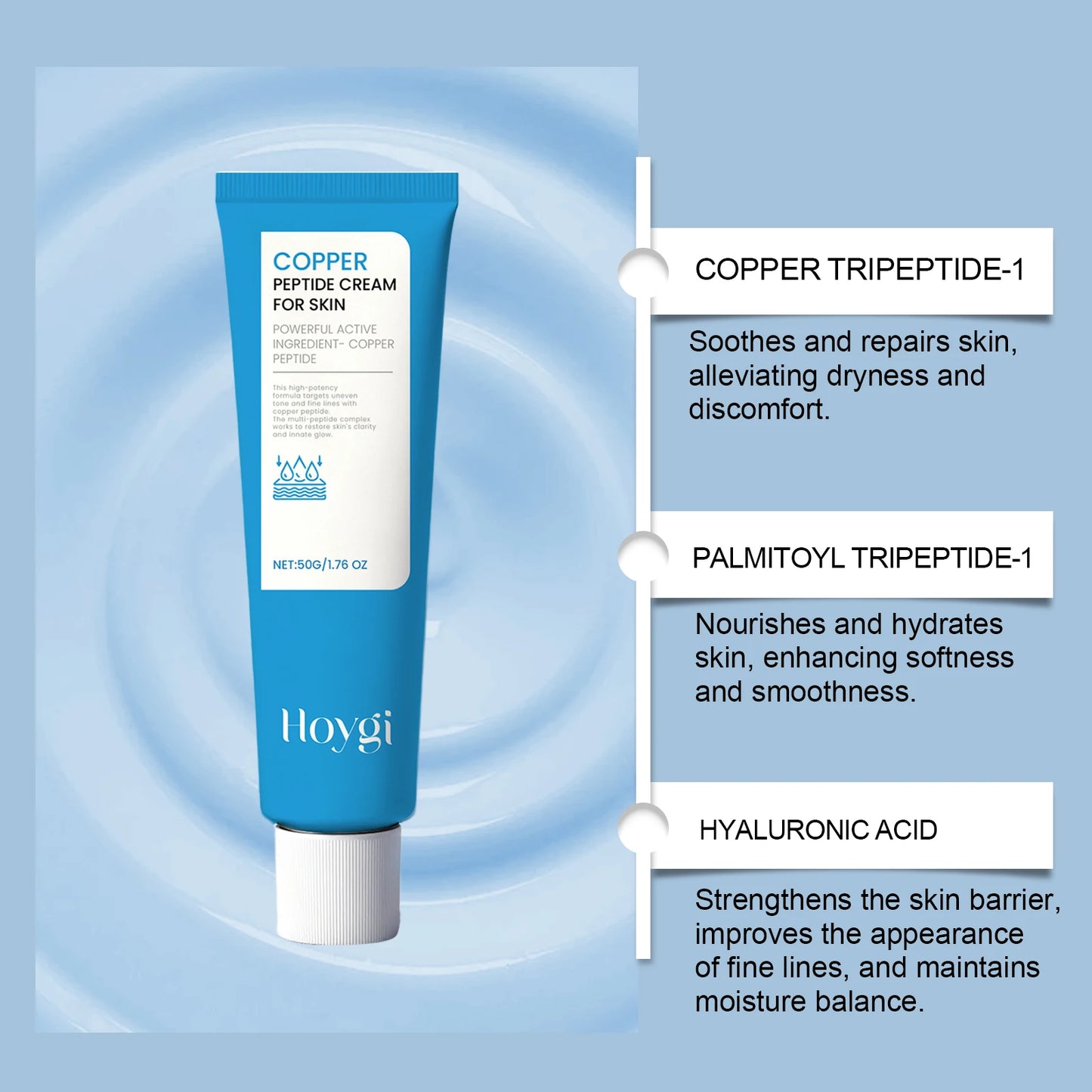 HOYGI Moisturizer Cream Hyaluronic Acid Serum Facial Cream Hydrating Brightening Anti Aging Effectively Solves Skin Dry Chapped
