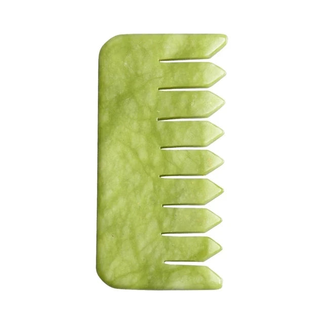 Natural Jade Stone Guasha Board Gouache Scraper For Body Acupoint Press SPA Acupuncture Skin Facial Care Massage Anti Aging Tool