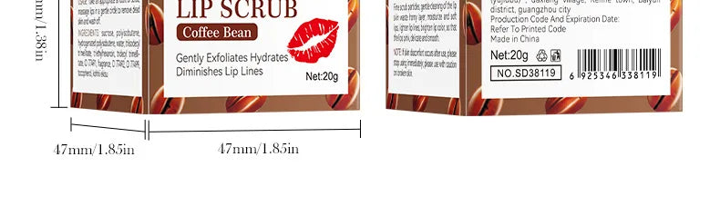 SADOER Fruit Series Strawberry Lip Scrub Dead Skin Moisturizes Brightening Lip Color, Makes Lips Pink