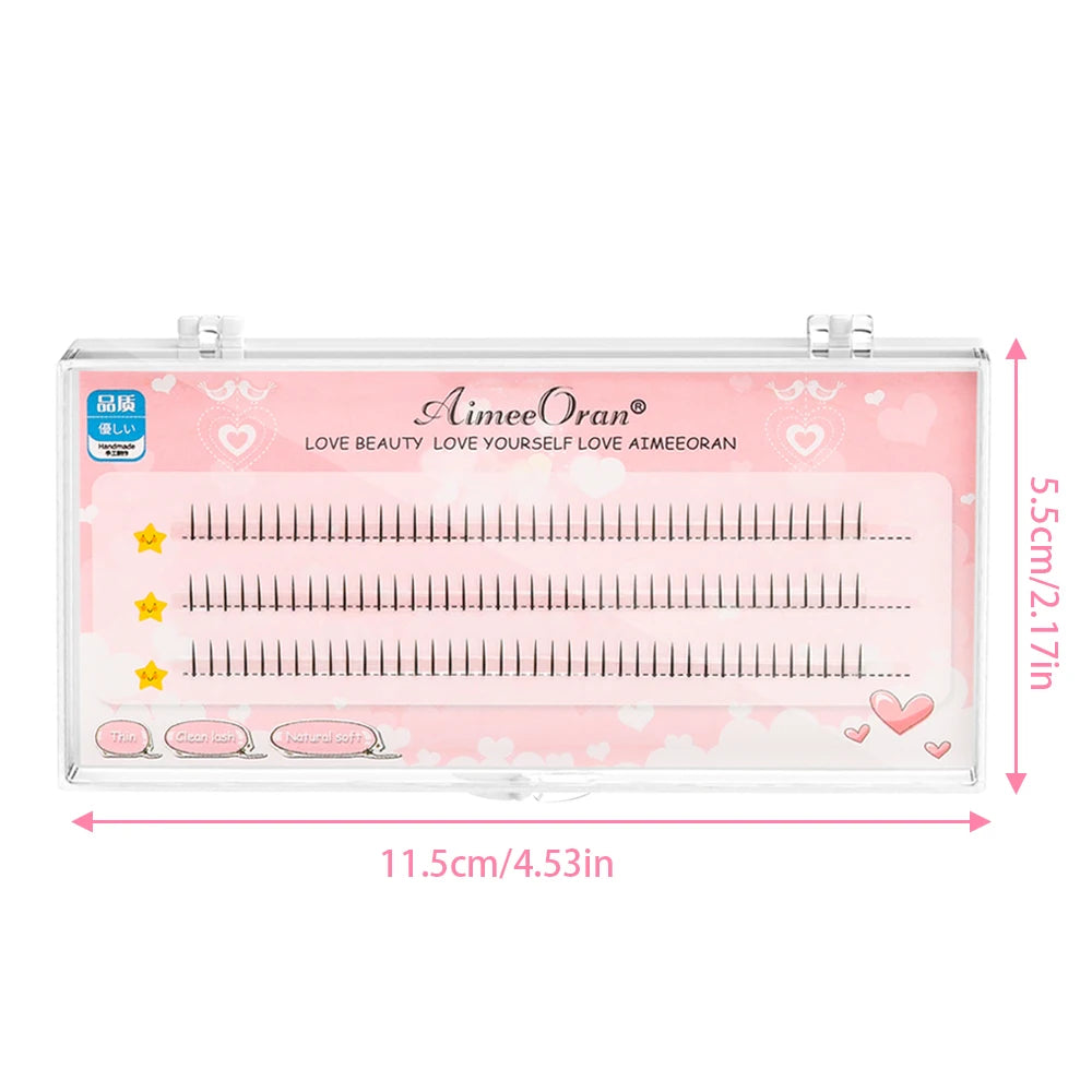 I Shaped Black Lower Eyelash Comic Eye Lashes Natural Bottom Lashes Soft Manga Clusters Lashes for Women Girls