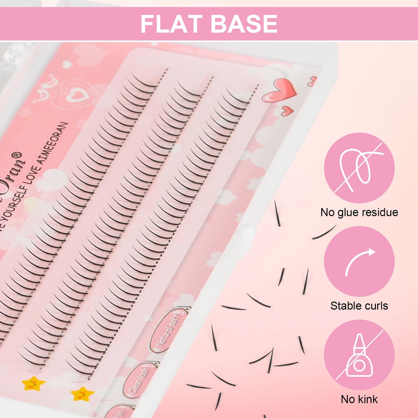 I Shaped Black Lower Eyelash Comic Eye Lashes Natural Bottom Lashes Soft Manga Clusters Lashes for Women Girls