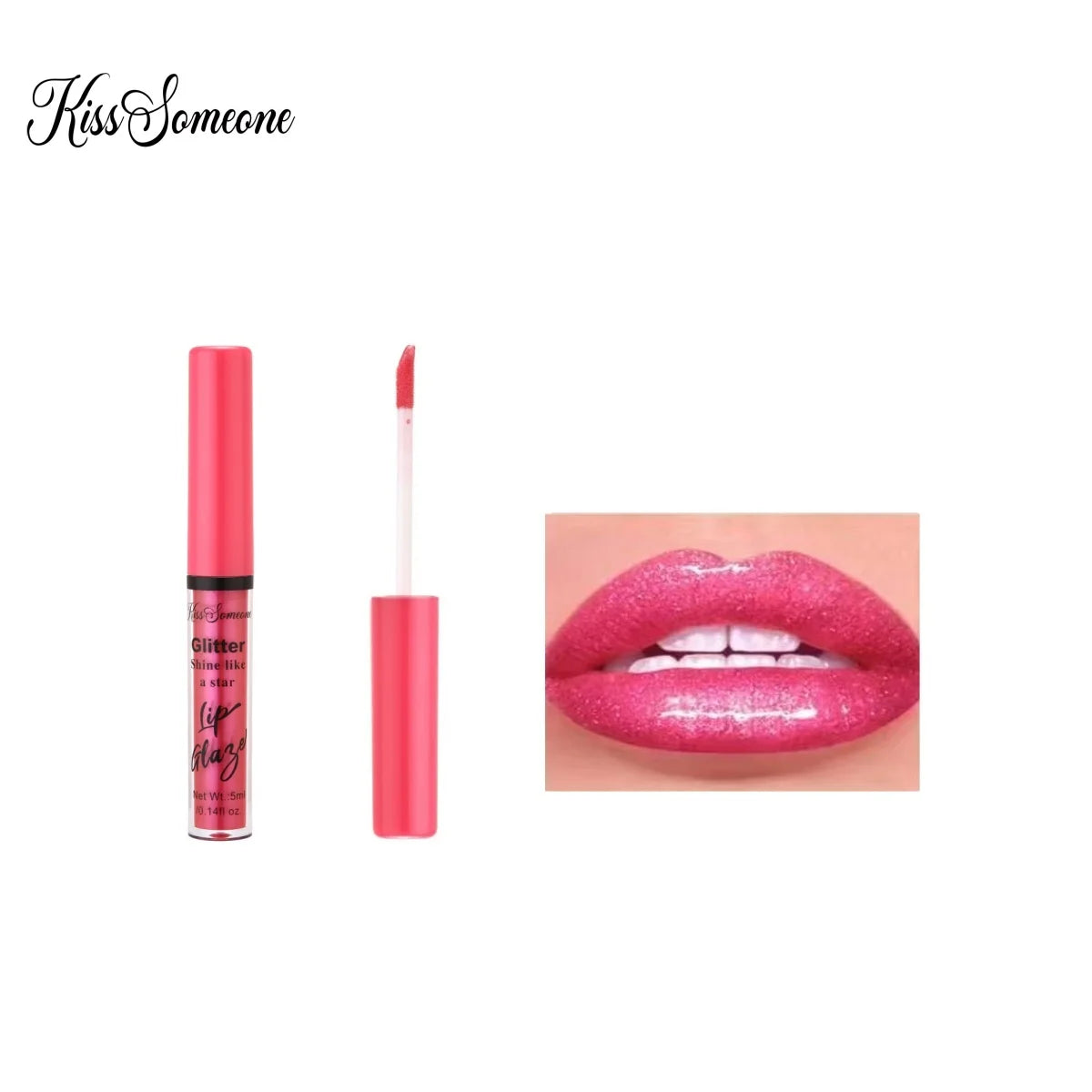 6 sets with shimmering mirror pearl explosion lip gloss lip gloss, lip oil, lip glaze, water gloss, pouting lips, moisturiz