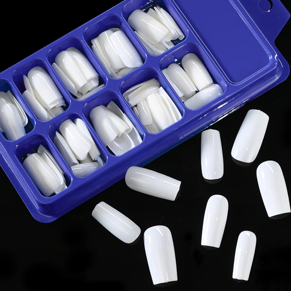 120Pcs/box Medium Length Almond False Nails Natural Nude Color Simple Premium Fake Nail Tips Acrylic Full Cover Press on Nails