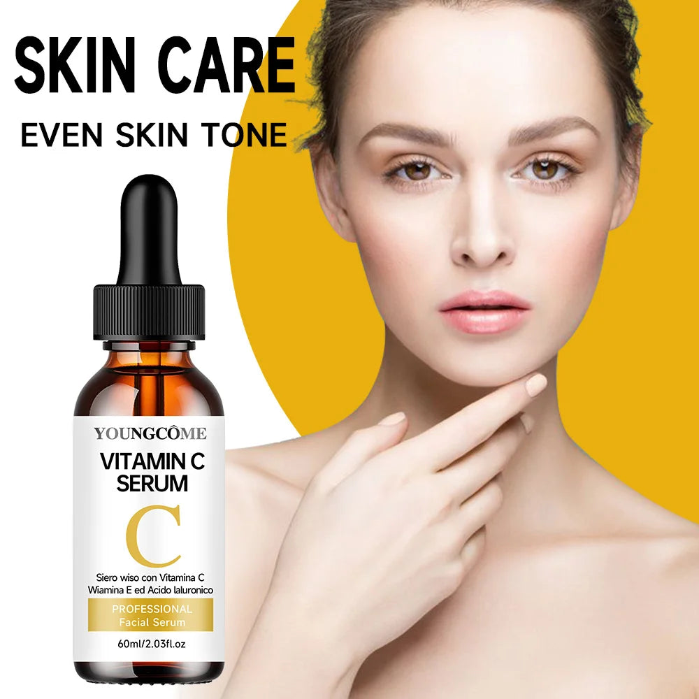 Vitamin C Facial Essence with Hyaluronic Acid - Brightening Moisturizing Repair Serum for Face Care