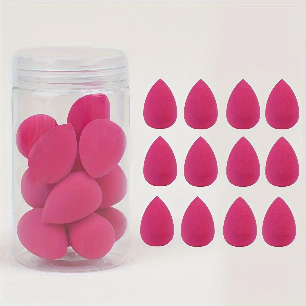 12pcs Mini Makeup Sponges - Soft, Latex-Free Beauty Blenders for Flawless Foundation Application, Wet & Dry Use, Alcohol-Free
