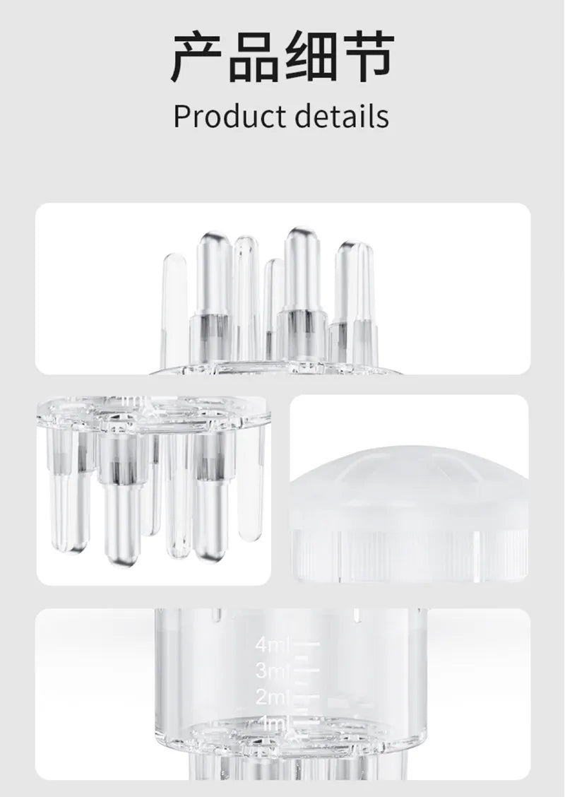 Scalp Liquid Serum Oil Applicator Comb for Hair Scalp Treatment Essential Oil Liquid Guiding Massager Comb Hair Growth Garrafa