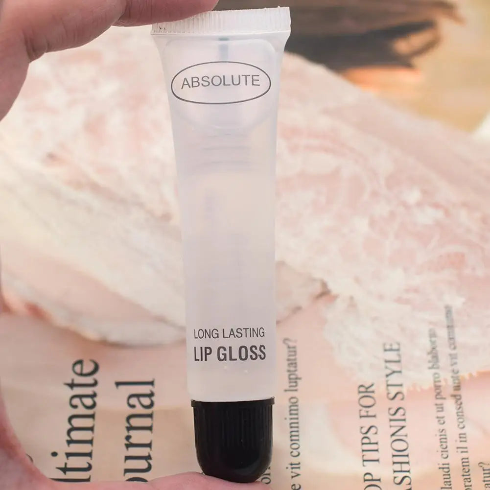 Clear Hydrating Lip Oil in Soft Tube - Moisturizing Treatment to Reduce Lip Lines & Heal Cracked Lips, Non-Sticky 18ML