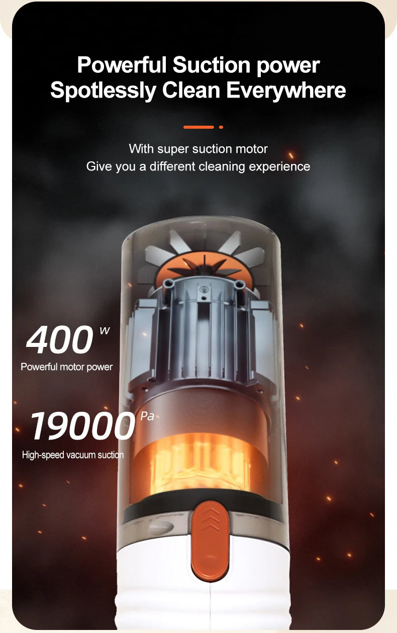Portable Handheld Household 400W Power 20Kpa High Suction Wired Dry Vacuum Cleaner for Home Vacuum Cleane