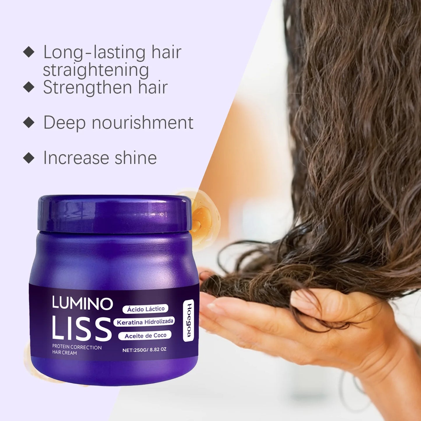 Deep Repair Frizzy Hair Mask Keratin Deep Nourishing DryFrizzy Damaged Treatment Collagen Magical Soft Shiny Straightening Cream