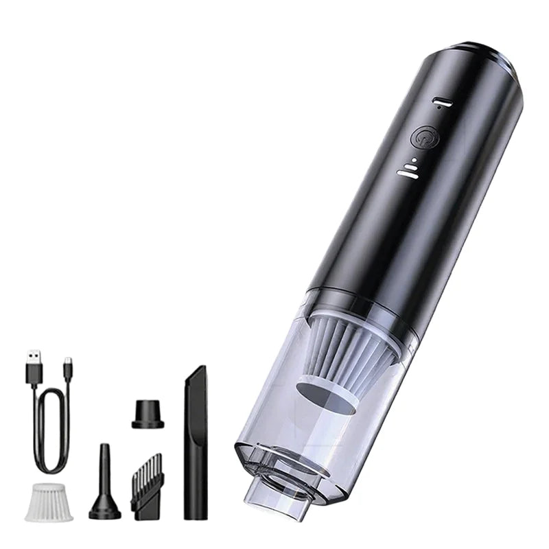 Portable Car Vacuum Cleaner Powerful Suction for On-the-Go Cleaning Dust Removal Mini Wireless Vacuum Cleaner Low Noise