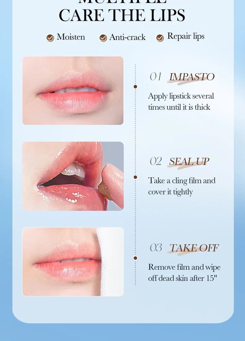 SADOER Fruit Series Strawberry Lip Scrub Dead Skin Moisturizes Brightening Lip Color, Makes Lips Pink