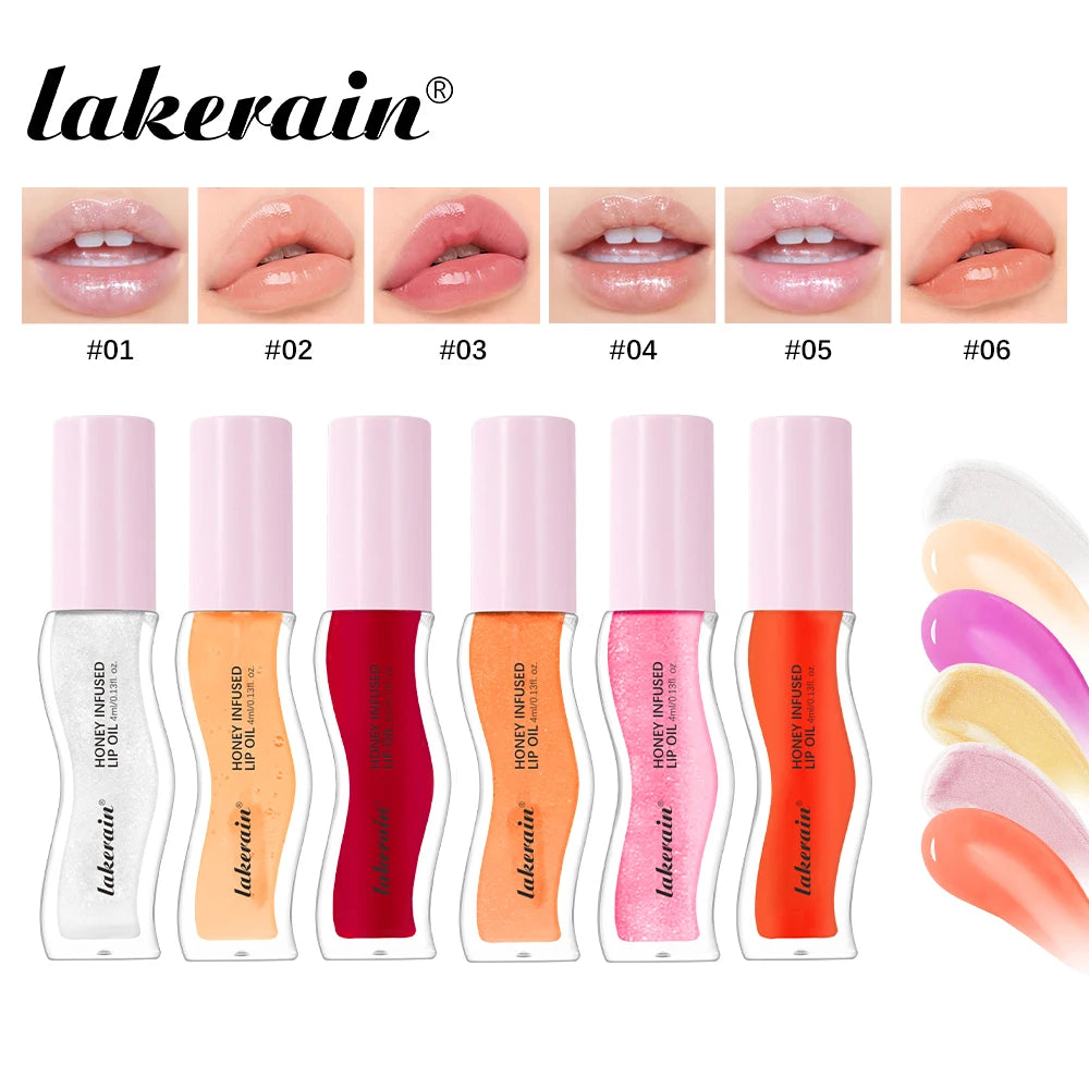 Moisturizing Lip Gloss Oil Nourishes Hydrates Glossy Lips Care Lipstick Plumping Exfoliating Pink Plumping Gloss Oil Makeup