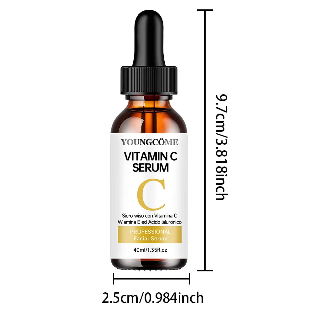 Vitamin C Facial Essence with Hyaluronic Acid - Brightening Moisturizing Repair Serum for Face Care