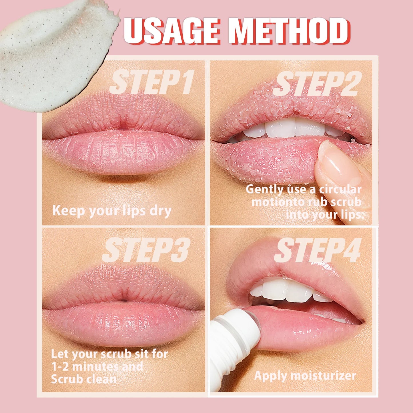 Lip scrub 50g brighten exfoliating lip  raspberry vanilla coconut watermelon lip moisturizing gift for women