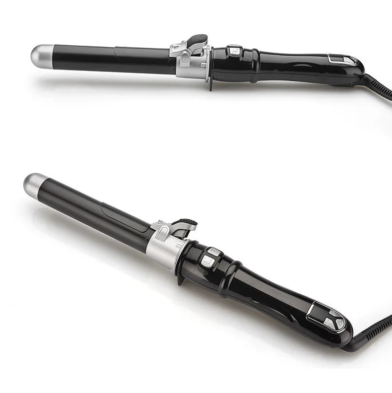 Automatic Hair Curler 1.1inches Rotating Curling Iron with LED Display Fast Heating Curling Wand Hair Curler for Home&Travel Use