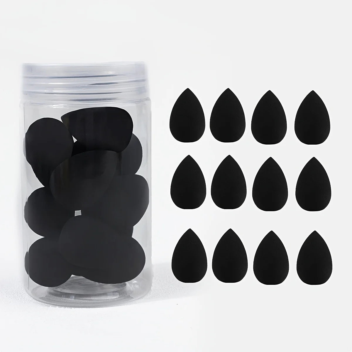 12pcs Mini Makeup Sponges - Soft, Latex-Free Beauty Blenders for Flawless Foundation Application, Wet & Dry Use, Alcohol-Free