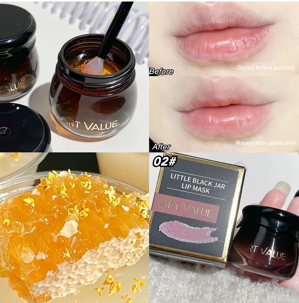 Lip Care Mask Sleeping Day And Night Moisturizing Fade Lip Lines Nourishing Lip Balm Hydrating Repair Anti-Chapped Lips Cosmetic