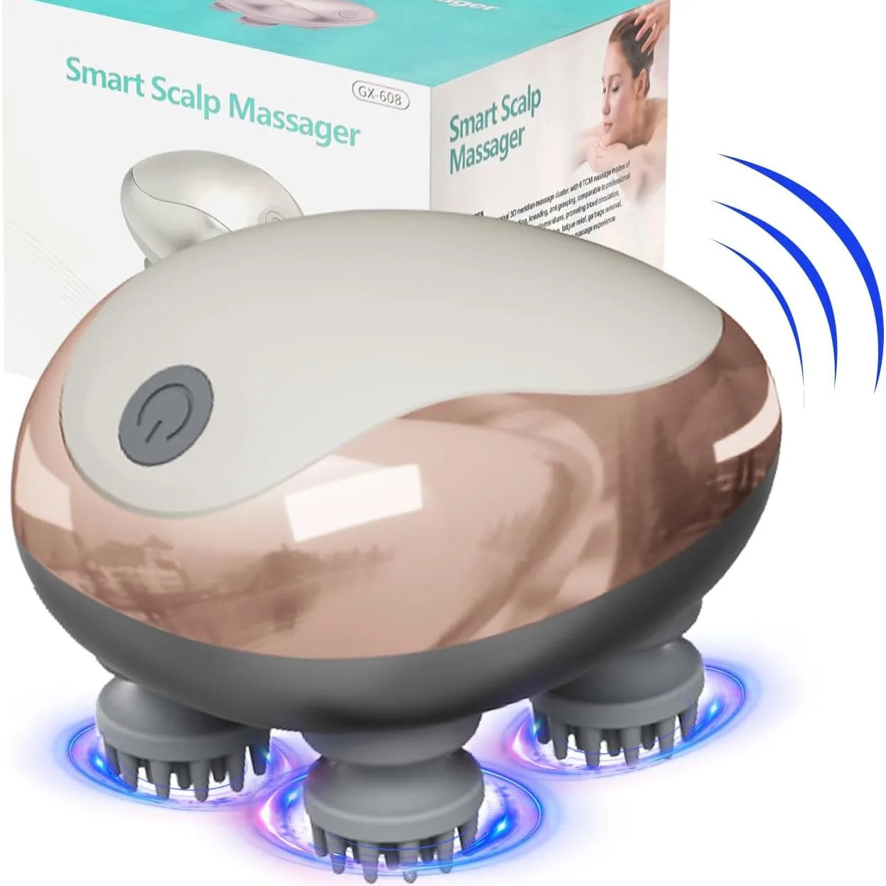Electric Scalp Massager Handheld Portable  Scalp Massager Head Scratcher for Full Body Massage Deep Clean and Stress Relax.