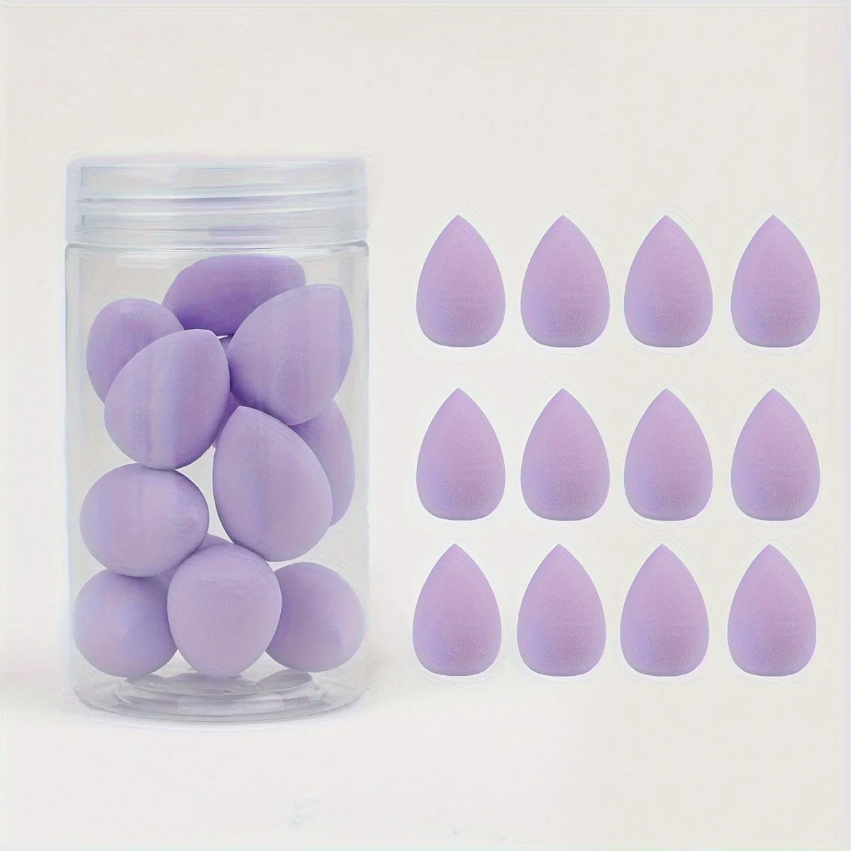 12pcs Mini Makeup Sponges - Soft, Latex-Free Beauty Blenders for Flawless Foundation Application, Wet & Dry Use, Alcohol-Free