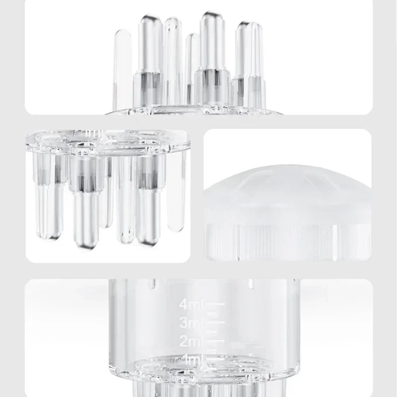 Scalp Liquid Serum Oil Applicator Comb for Hair Scalp Treatment Essential Oil Liquid Guiding Massager Comb Hair Growth Garrafa