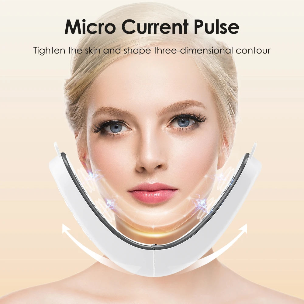 V-Face Beauty Device Micro-current Face Shaping Machine for Facial Lifting and Firming Intelligent Facial Massager USB Charging