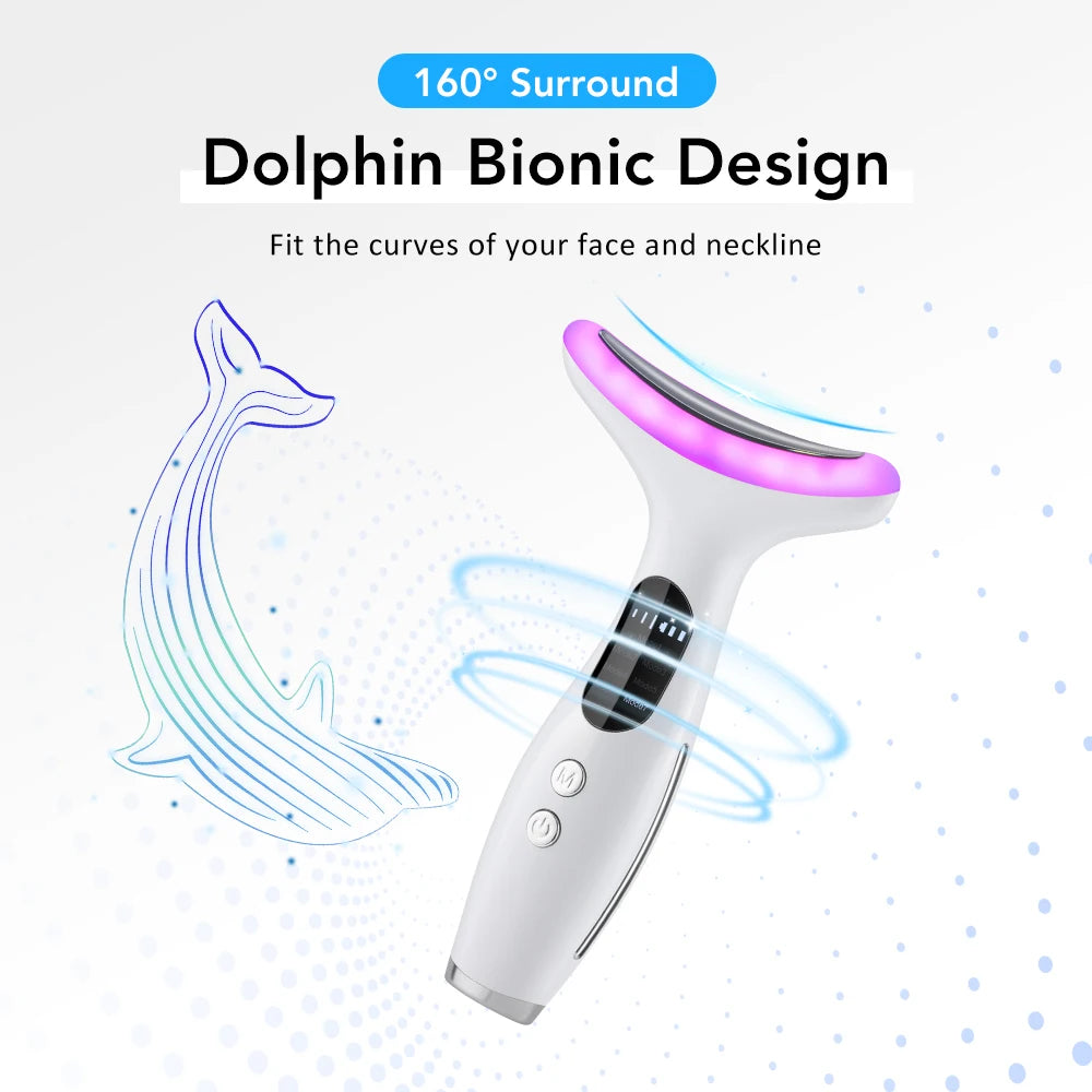 Microcurrent Neck Beauty Device  3 Massage Modes Face Lifting Firming Massage Neck Beauty Instrument Tighten Skin Care Tool