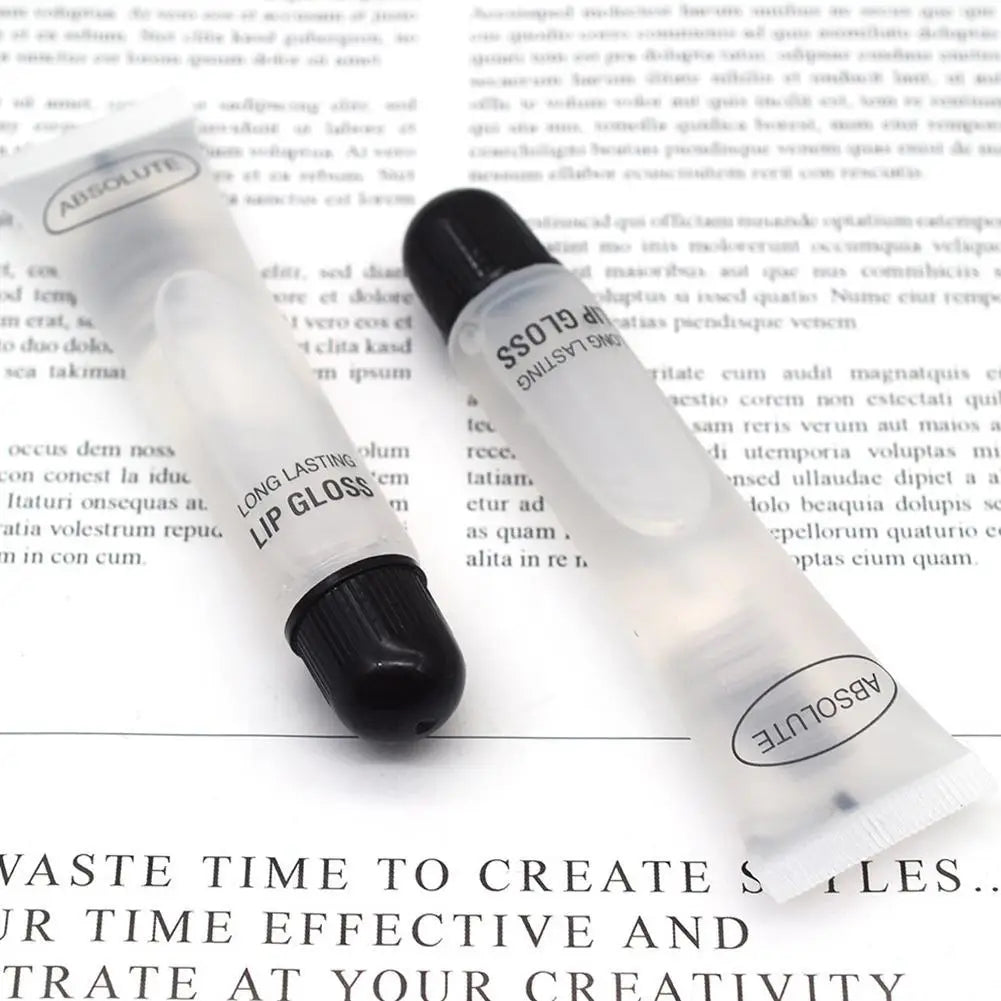 Clear Hydrating Lip Oil in Soft Tube - Moisturizing Treatment to Reduce Lip Lines & Heal Cracked Lips, Non-Sticky 18ML