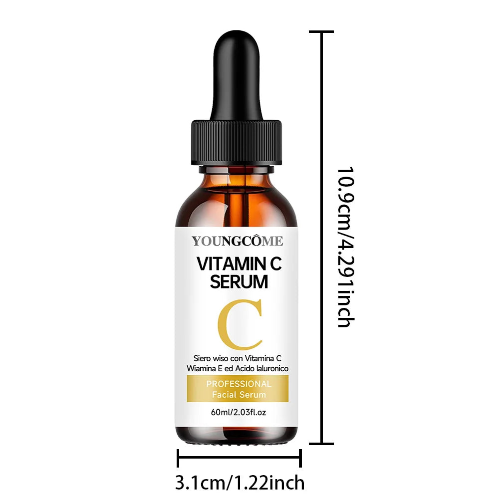 Vitamin C Facial Essence with Hyaluronic Acid - Brightening Moisturizing Repair Serum for Face Care