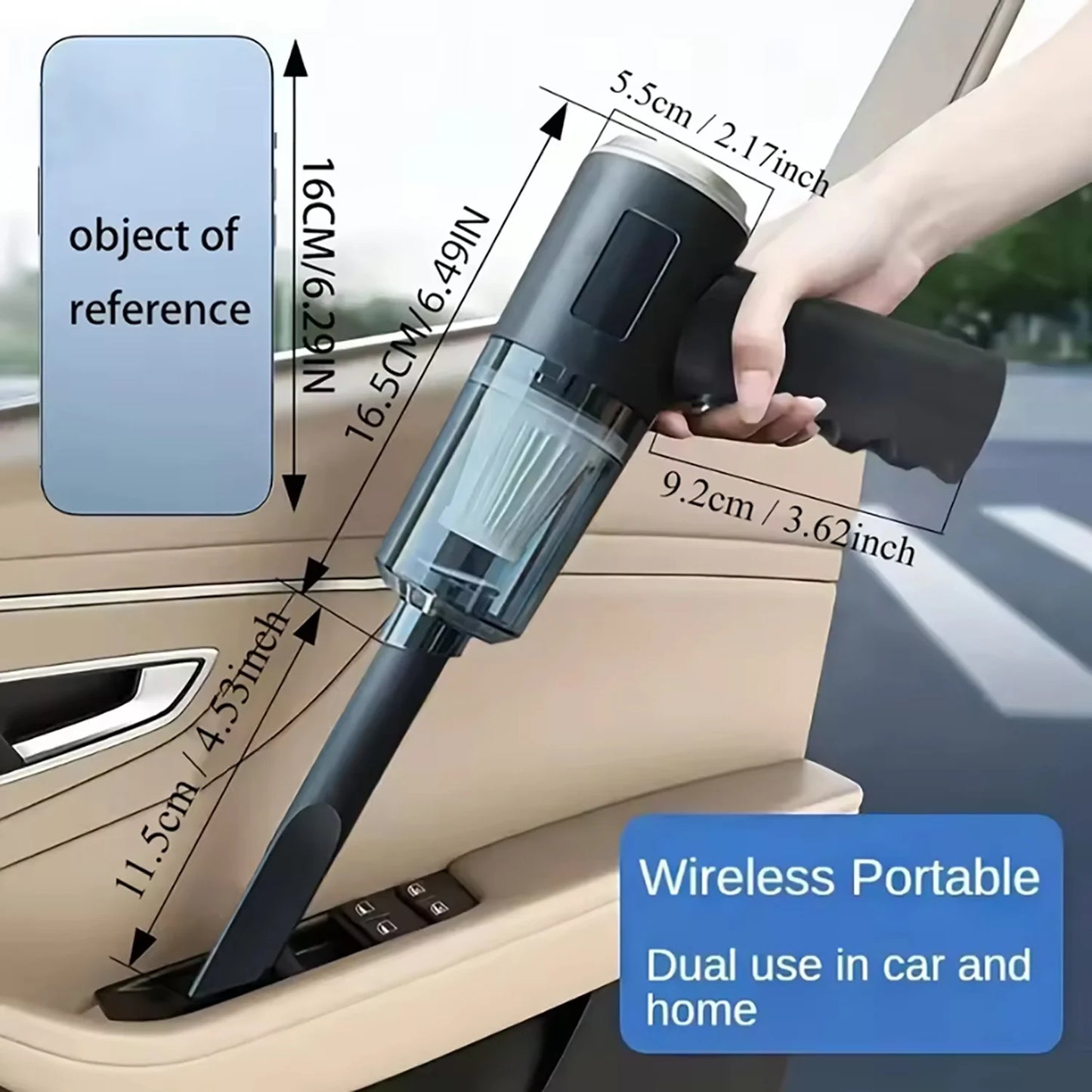 18000PA Car Vacuum Cleaner Mini Portable Duster Handheld Cleaning Machine Home Appliance Powerful Wireless Vacuum Cleaner
