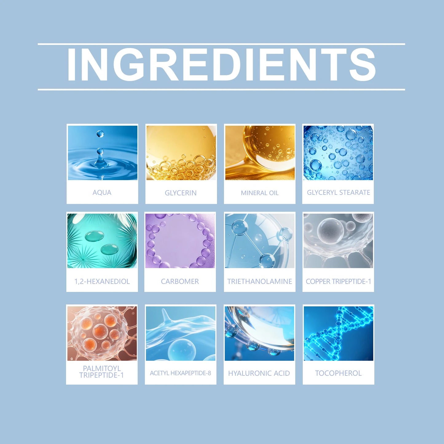 HOYGI Moisturizer Cream Hyaluronic Acid Serum Facial Cream Hydrating Brightening Anti Aging Effectively Solves Skin Dry Chapped
