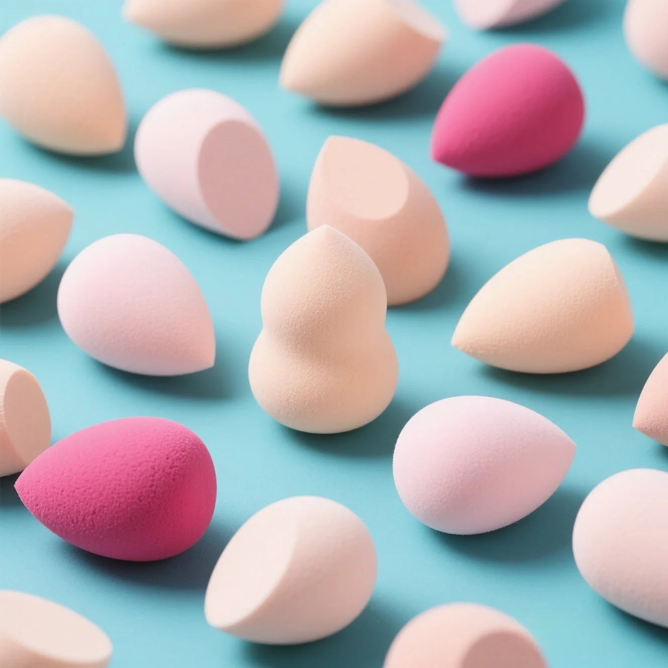 25PCS Professional Makeup Sponges - No Clumping, Saves Foundation! Blending Beauty Sponge for Flawless Liquid/Powder Makeup