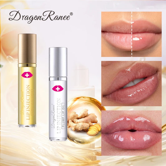 Lip Plumping Oil Moisturizes, Hydrates, and Adds Color as a Base for Lip Care. Glass Lip, Pouty Lips, Glossy Mirror-Like, Gentle, Colorless Lip Oil