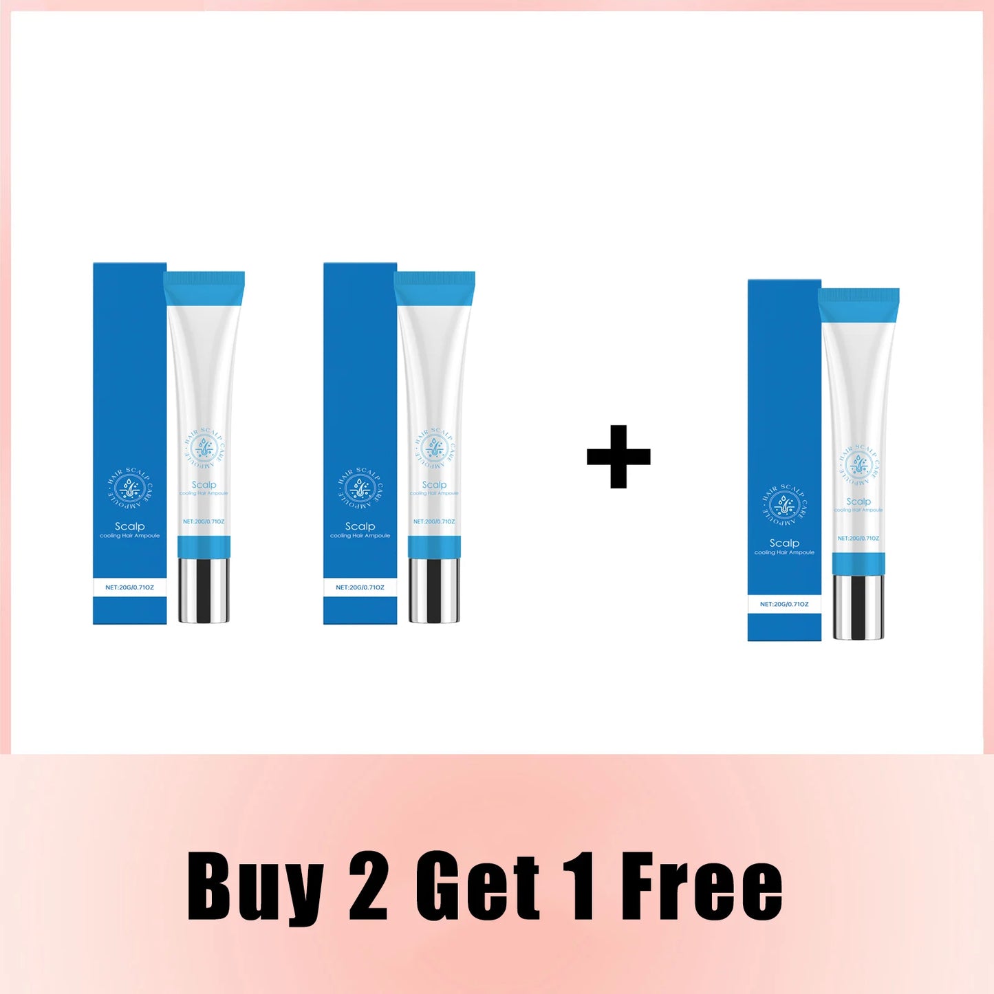 Hair Ampoule Serum Scalpy Hair Growth Serum Roll on for Thicker Refreshing Scalp Treatment Reduces Breakage Hair Care Products