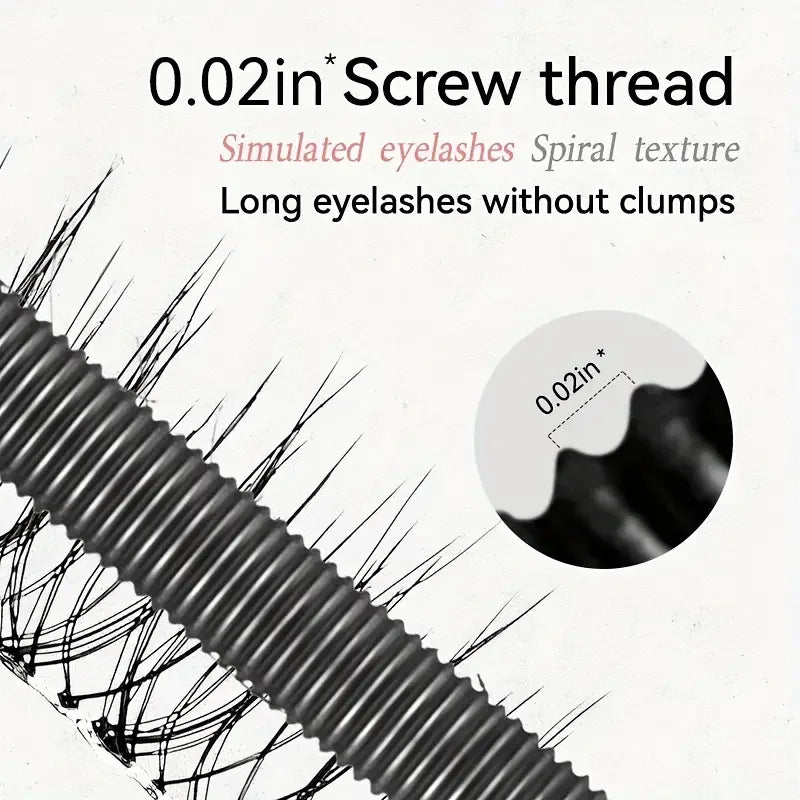 Steel tube mascara waterproof and sweat-proof formula thickens and lengthens the curl, lasting natural full effect, party makeup