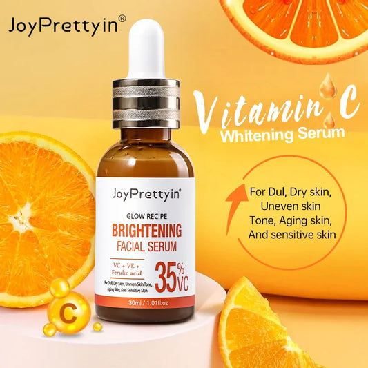 Vitamin C Face Serum Whitening Dark Spot Removal Hyaluronic Acid Facial Essence Skin Care Products 30ML