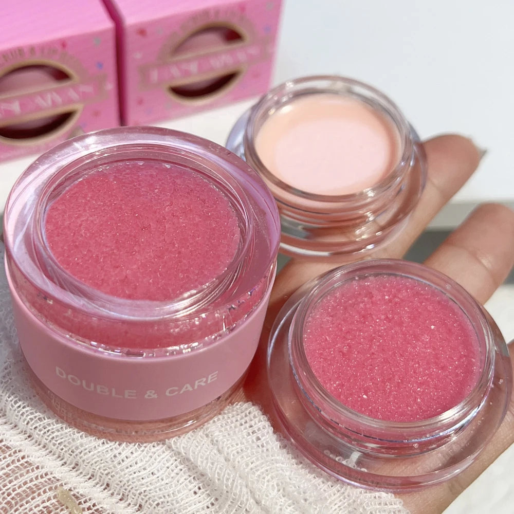 Lip Scrub for Dark Lips Pink Lips Balm Exfoliante Moisturizing Reduce Pigmentation Anti-Cracking Scrub Brighten Massage Cream