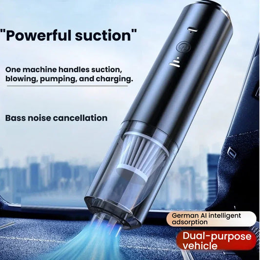 Portable Car Vacuum Cleaner Powerful Suction for On-the-Go Cleaning Dust Removal Mini Wireless Vacuum Cleaner Low Noise