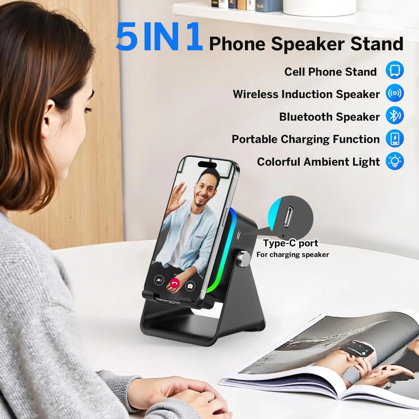 PulseMate Pro Wireless Speaker Stand