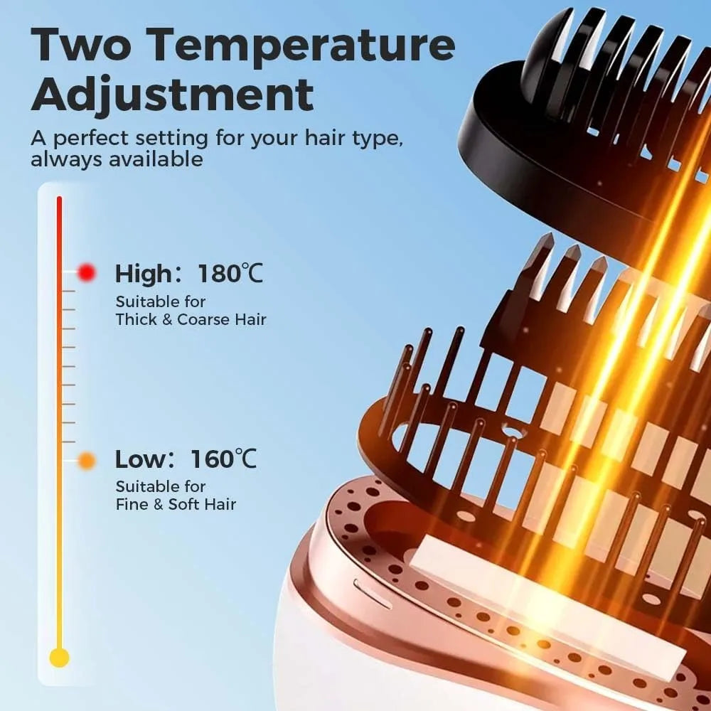 Pocket Heat Hair Straightener Brush