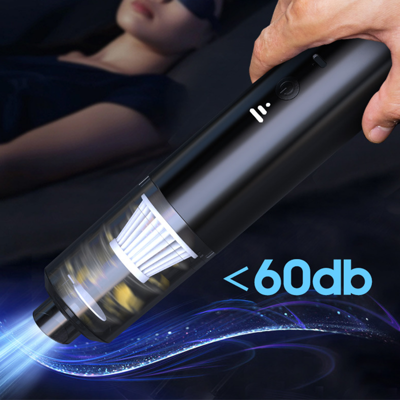 Portable Car Vacuum Cleaner Powerful Suction for On-the-Go Cleaning Dust Removal Mini Wireless Vacuum Cleaner Low Noise