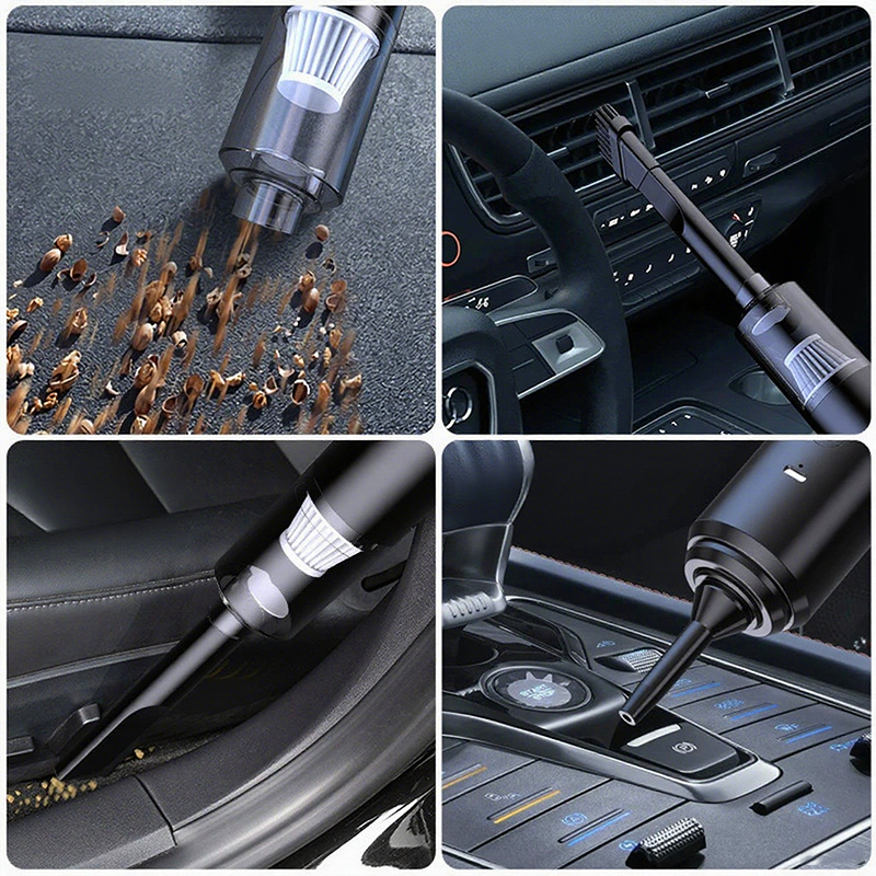 Portable Car Vacuum Cleaner Powerful Suction for On-the-Go Cleaning Dust Removal Mini Wireless Vacuum Cleaner Low Noise